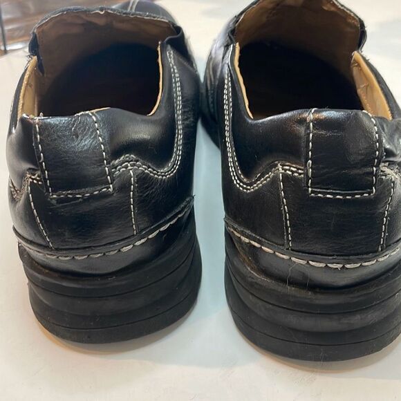DOCKERS Men's Agent Bike Toe Loafers Black Leather Size 13M - Picture 9 of 10